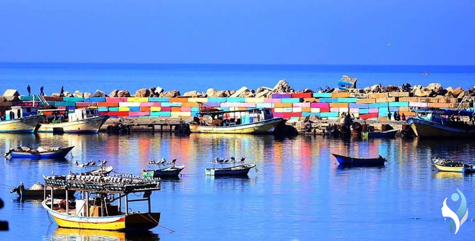 Image of the Port of Gaza, from wearenotnumbers.org