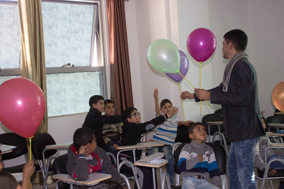 English class in Gaza