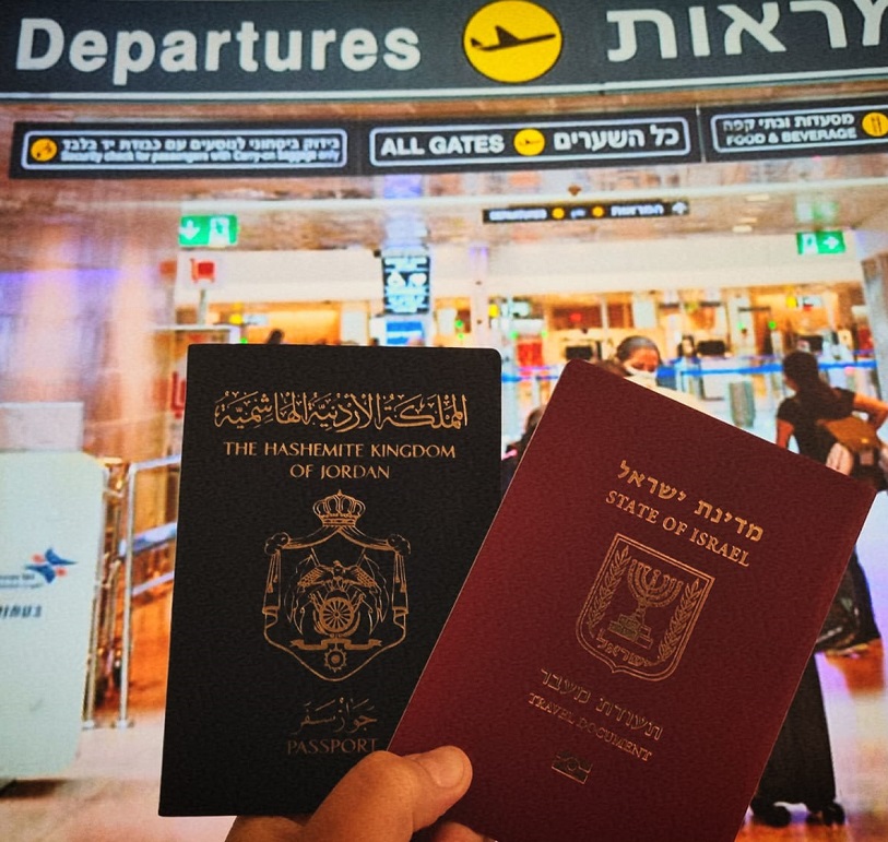 Joranian and Israeli passport