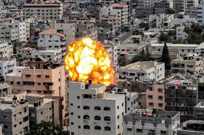Bomb explodes in Gaza 2022