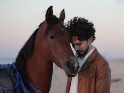 Ahmed Dremly with the horse, Dana