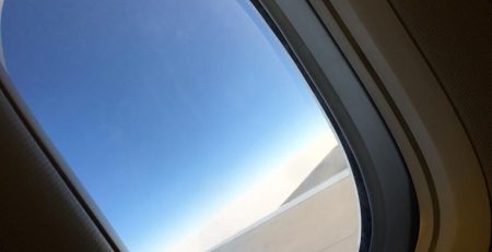 view from airplane window when leaving Saudi Arabia.