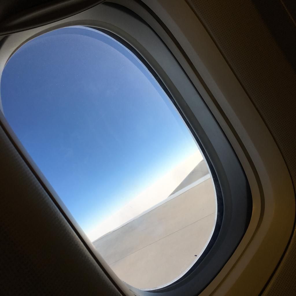 view from airplane window when leaving Saudi Arabia.
