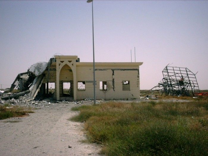 Destroyed Gaza airport.