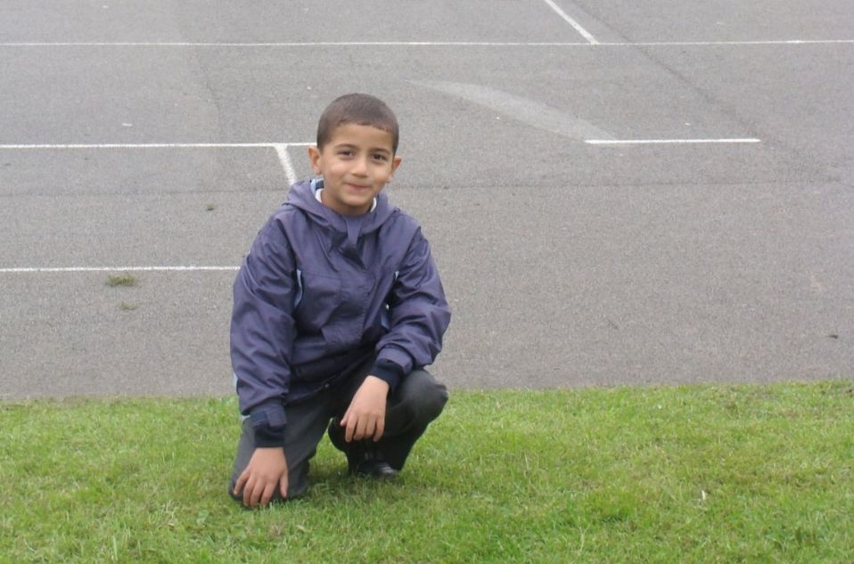 a boy on a playground.