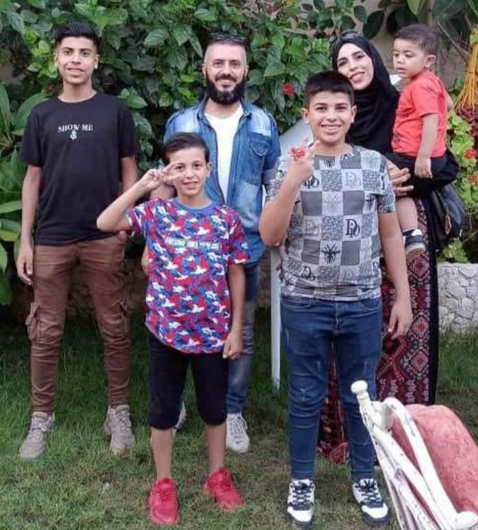 Family of six in Gaza.