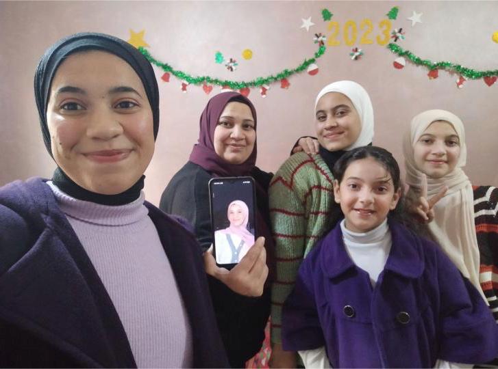 Female family members celebrating New Year 2023.