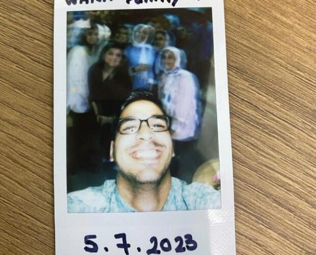 Polaroid of young people. Text: WANN Family 5/7/2023