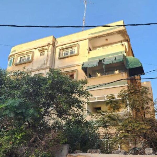 A multi-story home in Gaza City.